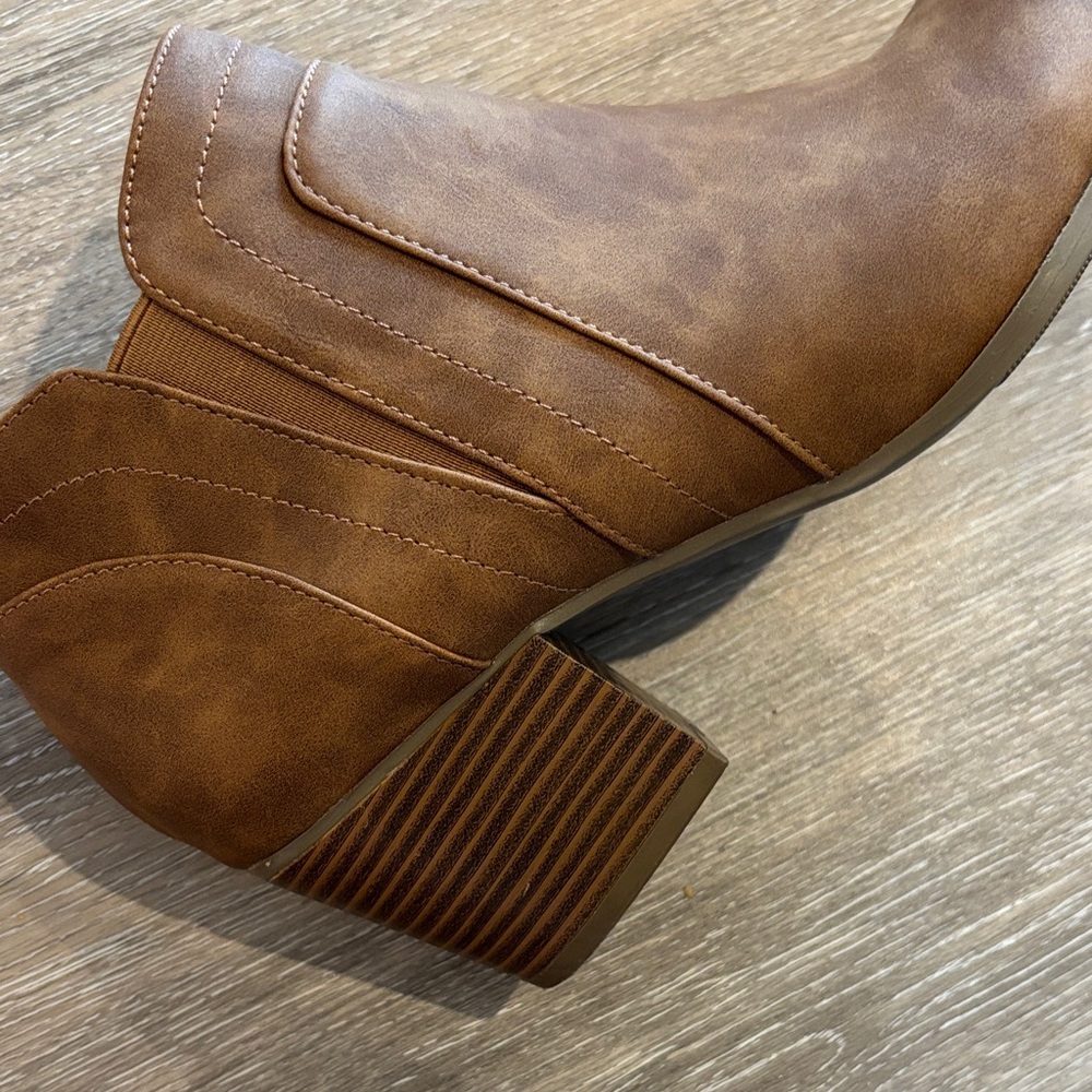 Brown Camel Ankle Boots